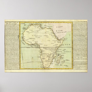 Läkarundersökningkarta av afrikan poster