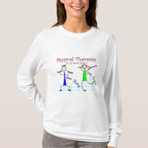 Läkarundersökningterapeut stick figurer "flytta tee