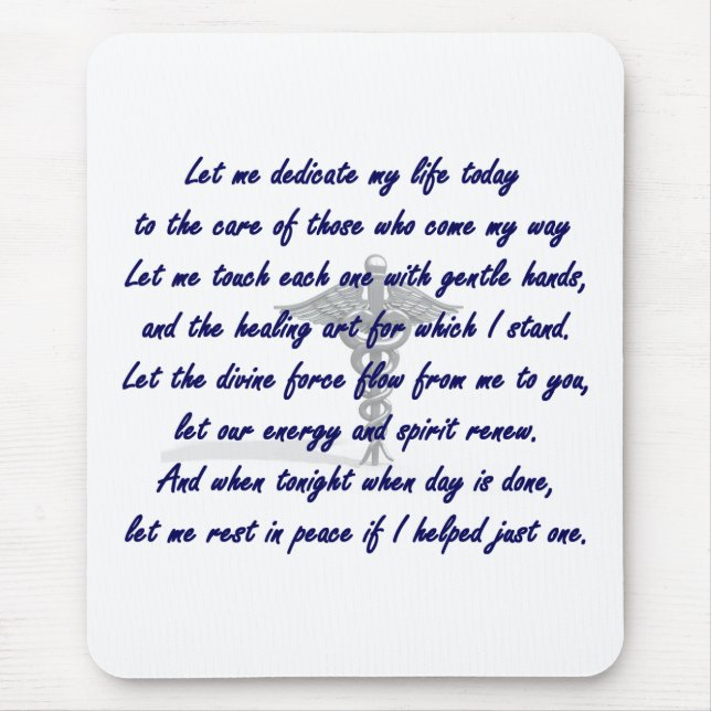 Läkarundersökningterapeutmusen vadderar musmatta (Framsidan)