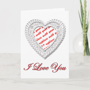 Lakat Heart Photo Ram Valentine Helgkort