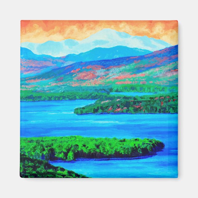 Lake and mountains magnet - Lake Winnipesaukee  (Framsidan)