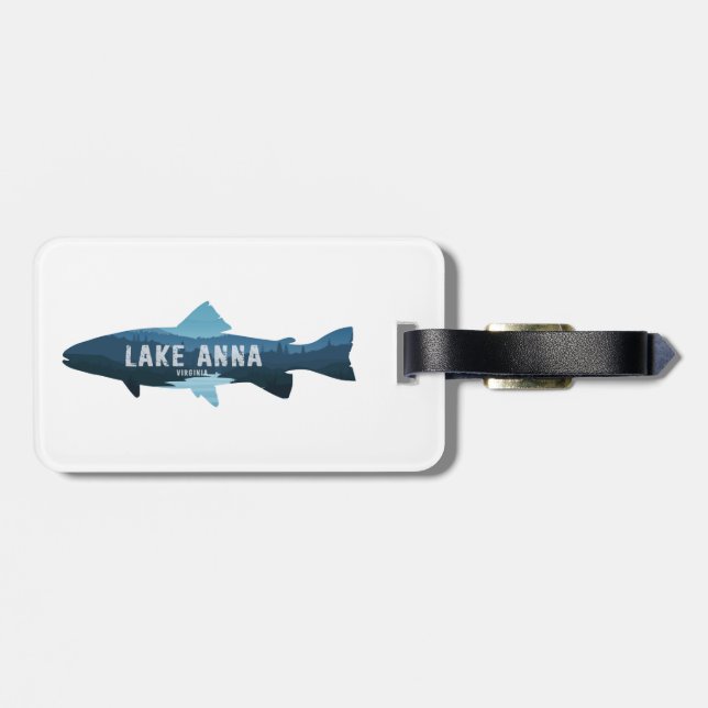 Lake Anna Virginia Fish Bagagebricka (Baksida Vågrät)