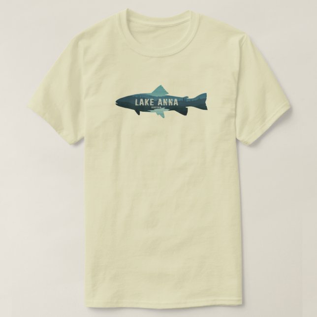 Lake Anna Virginia Fiske T Shirt (Design framsida)