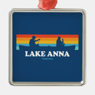 Lake Anna Virginia Kanot Julgransprydnad Metall