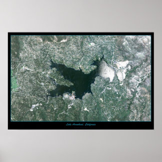 Lake Arrowhead, Kalifornien satellit affisch