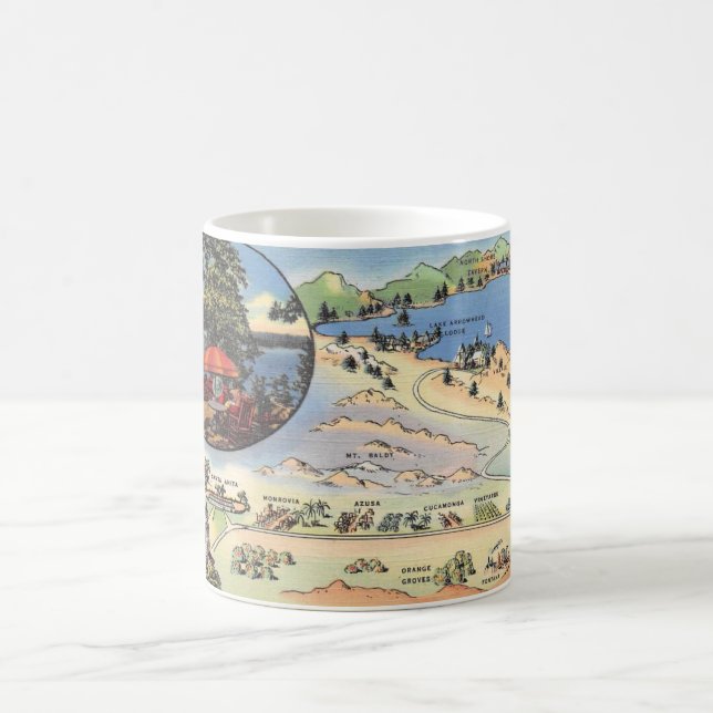 Lake Arrowhead Kartmugg Kaffemugg (Center)