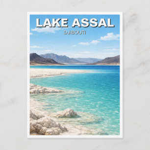 Lake Assal djibouti Resa Vykort