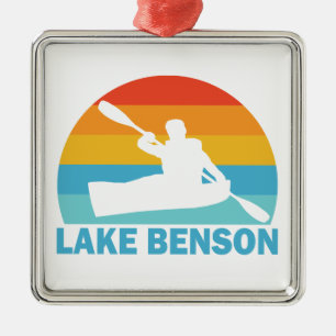 Lake Benson North Carolina Kajakpaddling Julgransprydnad Metall