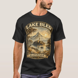 Lake Bled Slovenien Lake Bled Vandring T Shirt