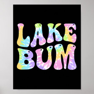 Lake Bum Sommar Fiske Båttur Segelbåt Kvinnor Poster