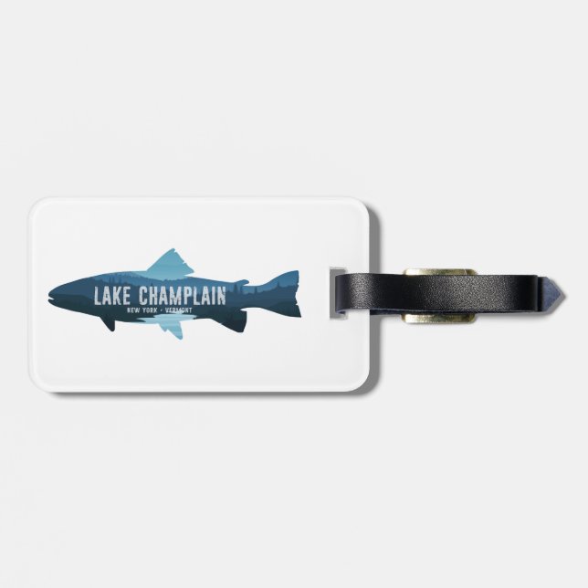 Lake Champlain New York Vermont Fiske Bagagebricka (Baksida Vågrät)