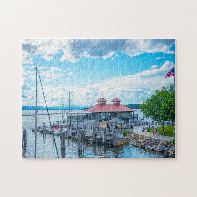 Lake Champlain Vermont. Pussel (Horisontell)