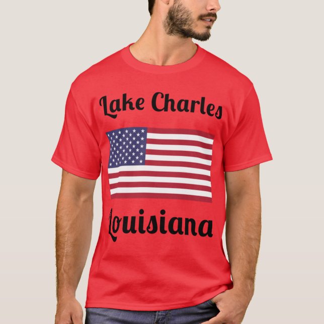 Lake Charles Stylish Prints3 T Shirt (Framsida)