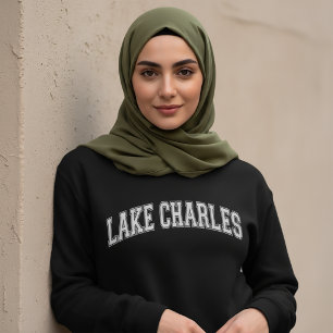 LAKE CHARLES Universitetstypiskt Amerikanskt Colle Lång Ärmad Tröja