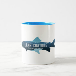 Lake Chatuge North Carolina Georgia Fiske Två-Tonad Mugg