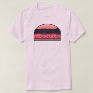 Lake Chatuge North Carolina Georgia Röda soluppgån T Shirt