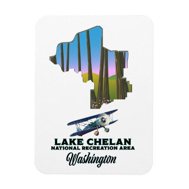 Lake Chelan National Recreation Area, Washington Magnet (Vertikal)