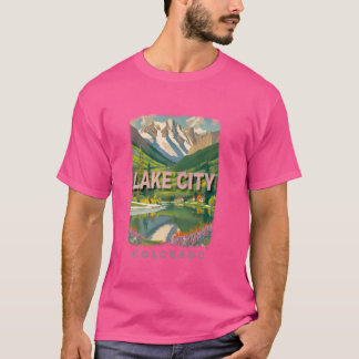 Lake City Colorado CO Mountain Majesty SD846 T Shirt