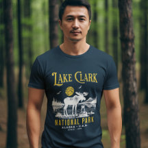 Lake Clark National Park VIntage Forest Landscape