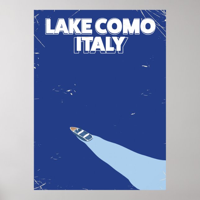 Lake Como Italien reseskylt Poster (Framsidan)
