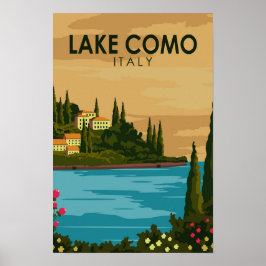 Lake Como Italien Vintage Poster