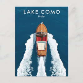 Lake Como Vintage Motorbåt – Italiensk Resa  Vykort