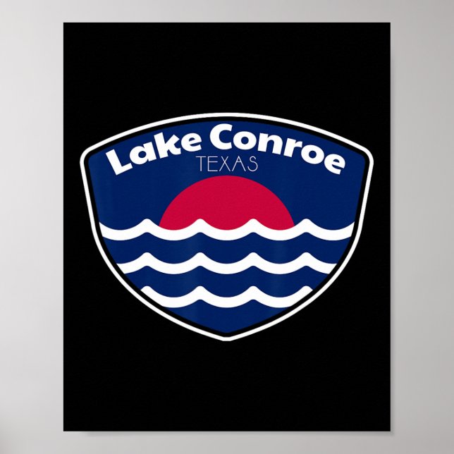 Lake Conroe Texas Fiske  Poster (Framsidan)