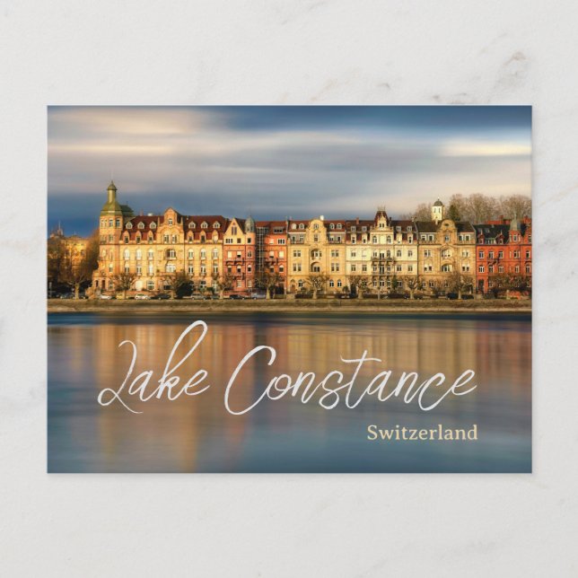 Lake Constance Schweiz Resa Vykort (Framsida)