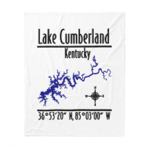 Lake Cumberland Kentucky Kustlinjekarta Koordinate