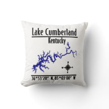Lake Cumberland Kentucky Kustlinjekarta Koordinate