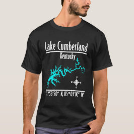 Lake Cumberland Kentucky Strandkartskoordinater T Shirt
