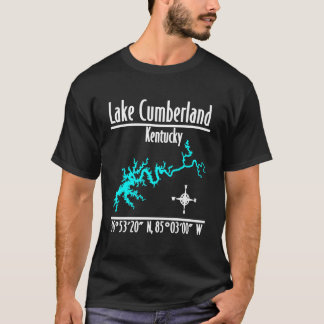 Lake Cumberland Kentucky Strandkartskoordinater T Shirt