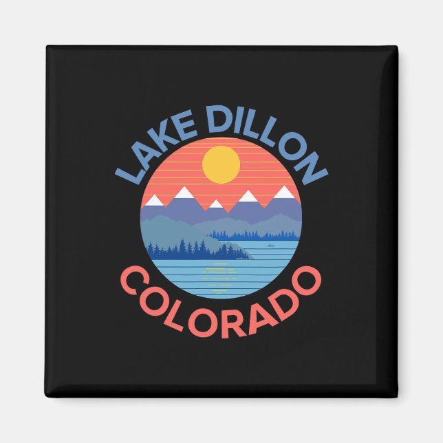 Lake Dillon Colorado Fiske Vandring Båtturer  Magnet (Framsidan)