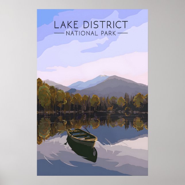 Lake District National Park Reseskylt Poster (Framsidan)
