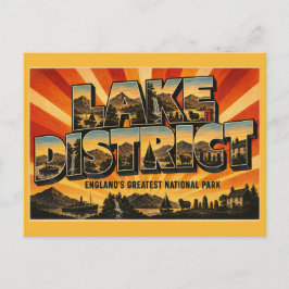Lake District Nationalpark England Vintage Resa Vykort