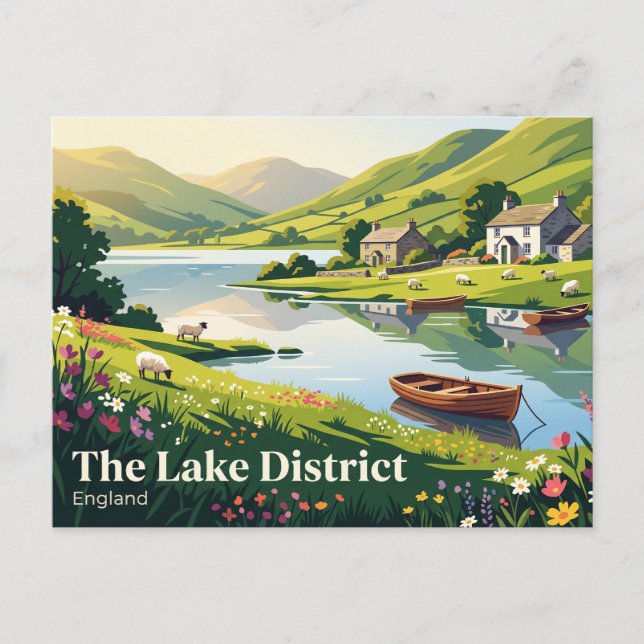 Lake District Storbritannien Vykort (Framsida)