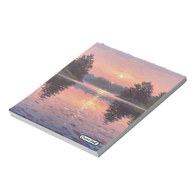 Lake During Dusk Anteckningsblock (Roterad)