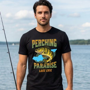 Lake Erie Abborre Fiskarparadis Abborre Fiskare T Shirt