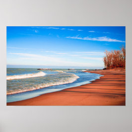 Lake Erie Beach – Lugn strandfotografering Poster