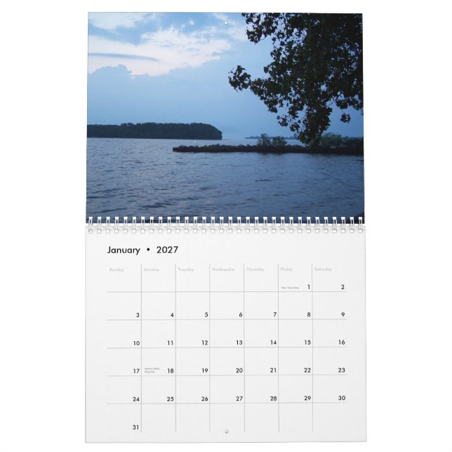 Lake Erie Calander Kalender (Jan 2027)