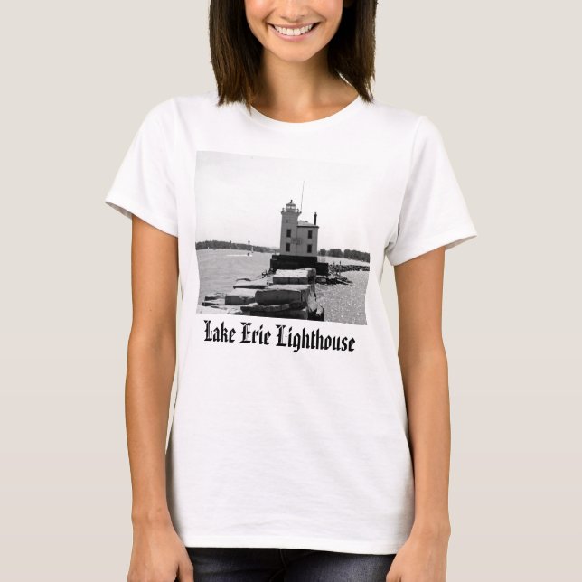 Lake Erie fyr Tee (Framsida)