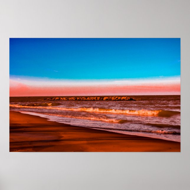 Lake Erie Horizon – Peaceful Coastal Landscape Poster (Framsidan)