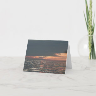 Lake Erie solnedgång Notecard Kort