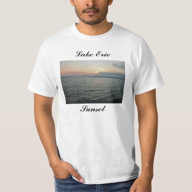 Lake Erie solnedgång Tee Shirt (Framsida)