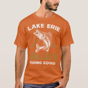 Lake Erie Walleye Fiskelag T Shirt