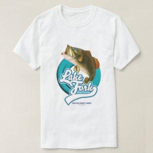Lake Fork Texas Fiske logotyp. T Shirt