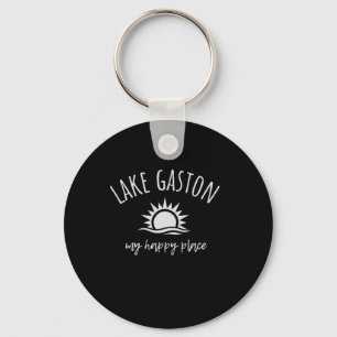 Lake Gaston Min Lyckliga Plats Båttur Fiske Campin Nyckelring