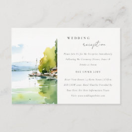 Lake Geneva Switzerland Scape Wedding Reception Tilläggskort