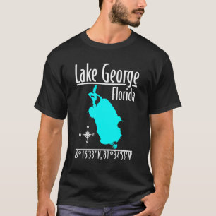 Lake George Florida Kartkoordinater T-Shirt