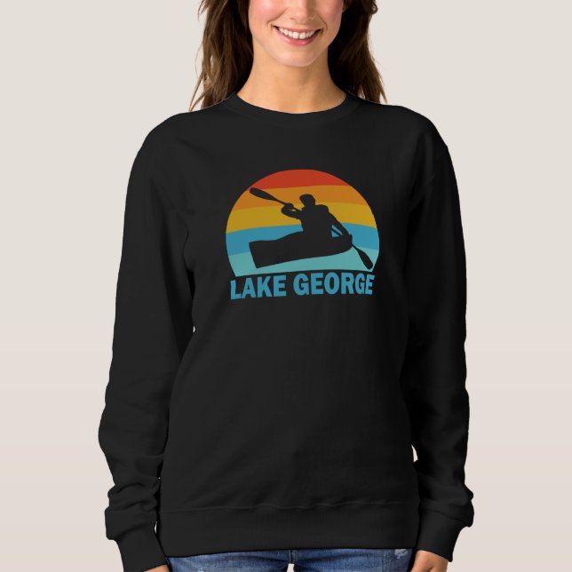 Lake George New York Kayak T Shirt (Framsida)